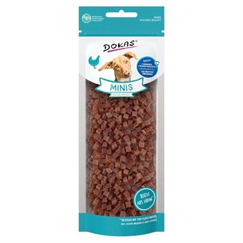 Dokas Minis Pyttesmå Hundgodis Med Kycklingbröst 70g